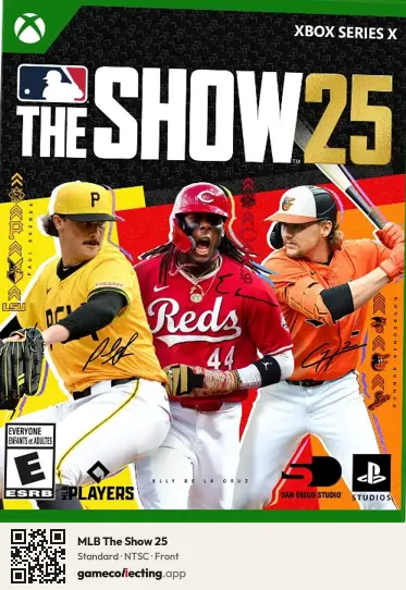 MLB The Show 25 Xbox Series X, NTSC box front