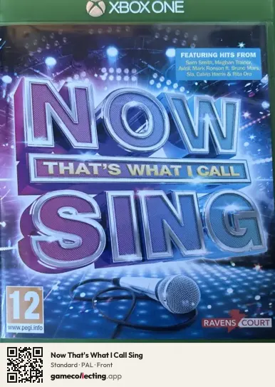 Now That's What I Call Sing Xbox One, PAL box front