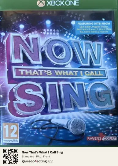 Now That's What I Call Sing Xbox One, PAL box front