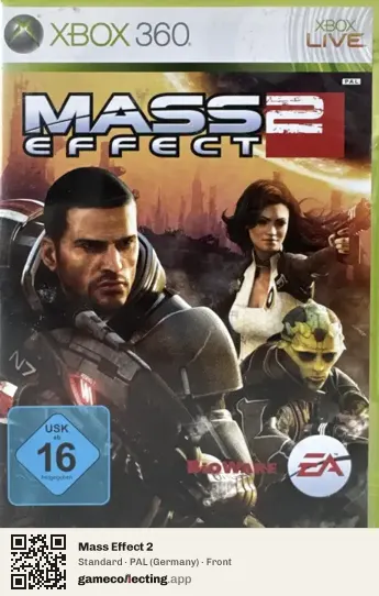 Mass Effect 2 Xbox 360, Germany box front