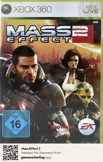 Mass Effect 2 Xbox 360, Germany box front