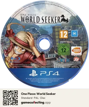 One Piece: World Seeker PlayStation 4, PAL disc