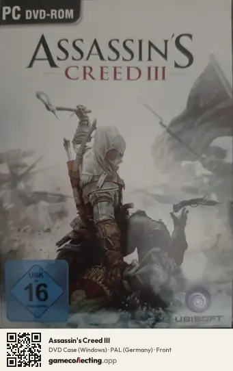 Assassin's Creed III Computer, Germany box front
