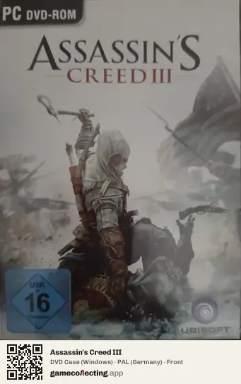 Assassin's Creed III Computer, Germany box front