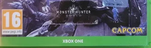 Monster Hunter World: Iceborne, the PEGI square on its front