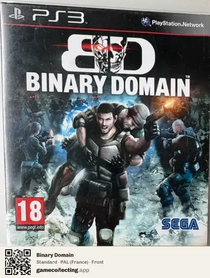 Binary Domain PlayStation 3, France box front
