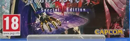 Devil May Cry 5, the PEGI square on its front