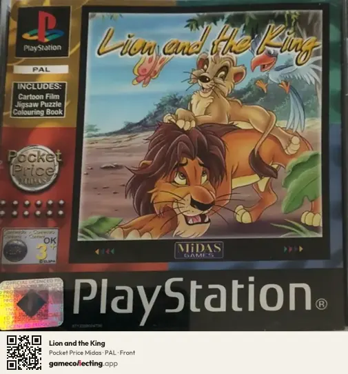 Lion and the King PlayStation, PAL box front
