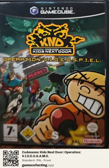 Codename: Kids Next Door: Operation: V.I.D.E.O.G.A.M.E. Nintendo GameCube, PAL box front