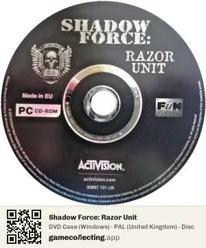 Shadow Force: Razor Unit Computer, PAL disc