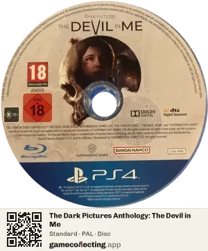 The Dark Pictures Anthology: The Devil in Me PlayStation 4, PAL disc