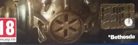 Fallout 4, the USK square on its front