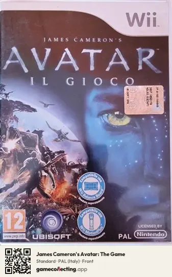 James Cameron's Avatar: The Game Nintendo Wii, Italy box front