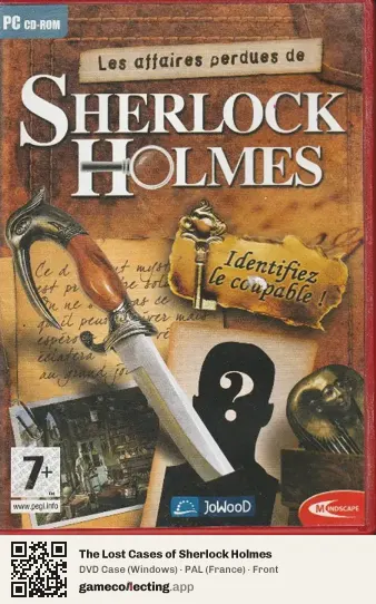 The Lost Cases of Sherlock Holmes Computer, France box front