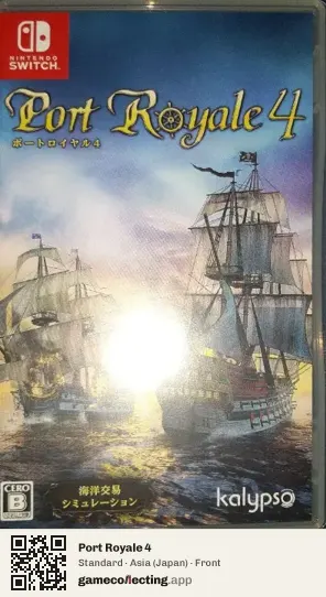 Port Royale 4 Nintendo Switch, Japan box front