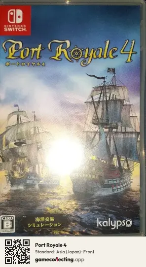 Port Royale 4 Nintendo Switch, Japan box front