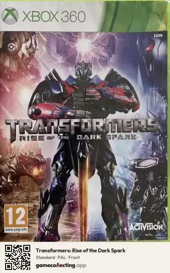 Transformers: Rise of the Dark Spark Xbox 360, PAL box front