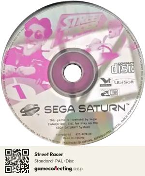 Street Racer Sega Saturn, PAL disc