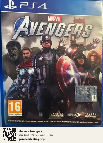 Marvel's Avengers PlayStation 4, Germany box front