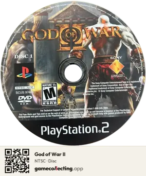 God of War II PlayStation 2, NTSC disc