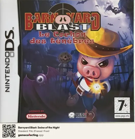 Barnyard Blast: Swine of the Night Nintendo DS, France box front