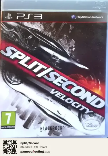 Split/Second PlayStation 3, PAL box front