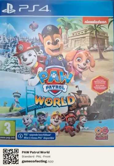 PAW Patrol World PlayStation 4, PAL box front