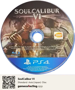 SoulCalibur VI PlayStation 4, Asia disc