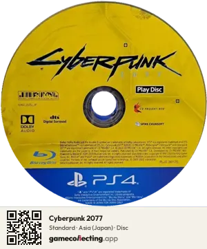 Cyberpunk 2077 PlayStation 4, Asia disc