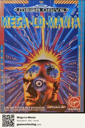 Mega-Lo-Mania Sega Mega Drive / Genesis, PAL box front