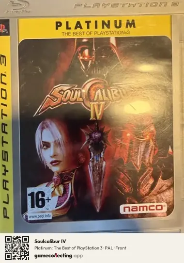 Soulcalibur IV PlayStation 3, PAL box front