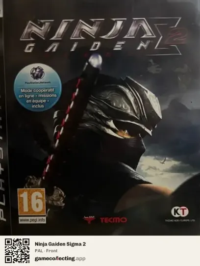 Ninja Gaiden Sigma 2 PlayStation 3, PAL box front
