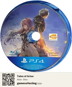 Tales of Arise PlayStation 4, Asia disc