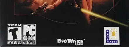 Star Wars: Knights of the Old Republic, the ESRB box on its front