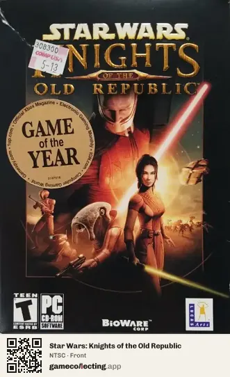 Star Wars: Knights of the Old Republic Computer, NTSC box front