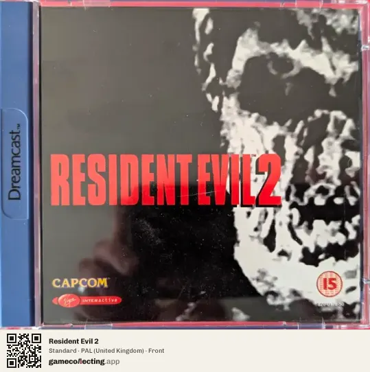 Resident Evil 2 Sega Dreamcast, United Kingdom box front