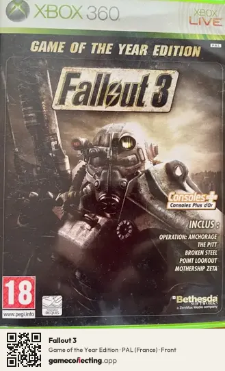 Fallout 3 Xbox 360, France box front