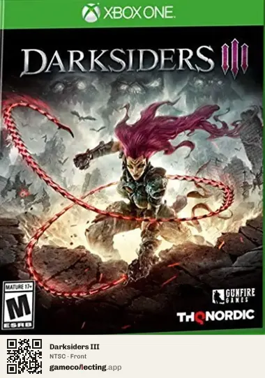 Darksiders III Xbox One, NTSC box front