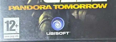 Tom Clancy's Splinter Cell: Pandora Tomorrow, the PEGI square on its front