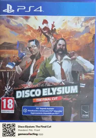 Disco Elysium: The Final Cut PlayStation 4, PAL box front