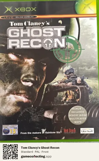 Tom Clancy's Ghost Recon Xbox, PAL box front