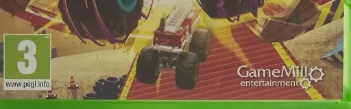Hot Wheels Monster Trucks: Stunt Mayhem, the PEGI square on its front