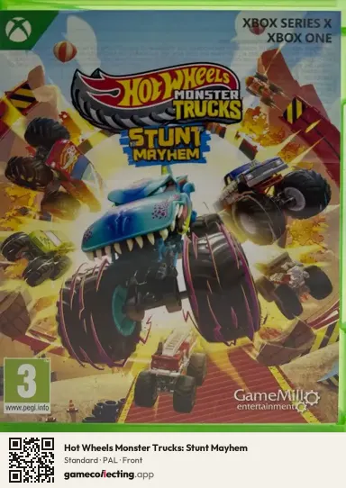Hot Wheels Monster Trucks: Stunt Mayhem Xbox Series X, PAL box front