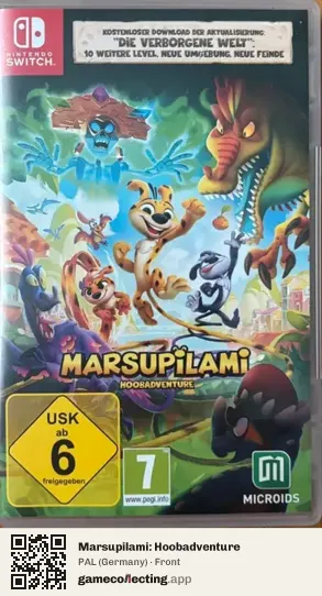 Marsupilami: Hoobadventure Nintendo Switch, Germany box front