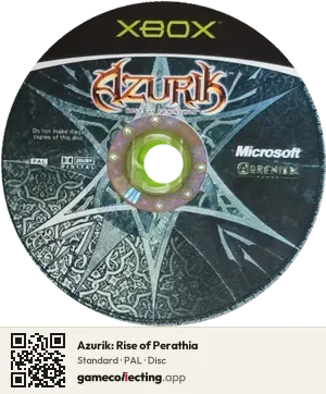 Azurik: Rise of Perathia Xbox, PAL disc