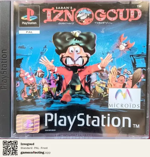 Iznogoud PlayStation, PAL box front