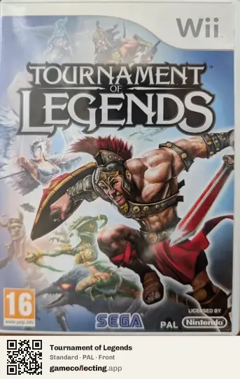 Tournament of Legends Nintendo Wii, PAL box front