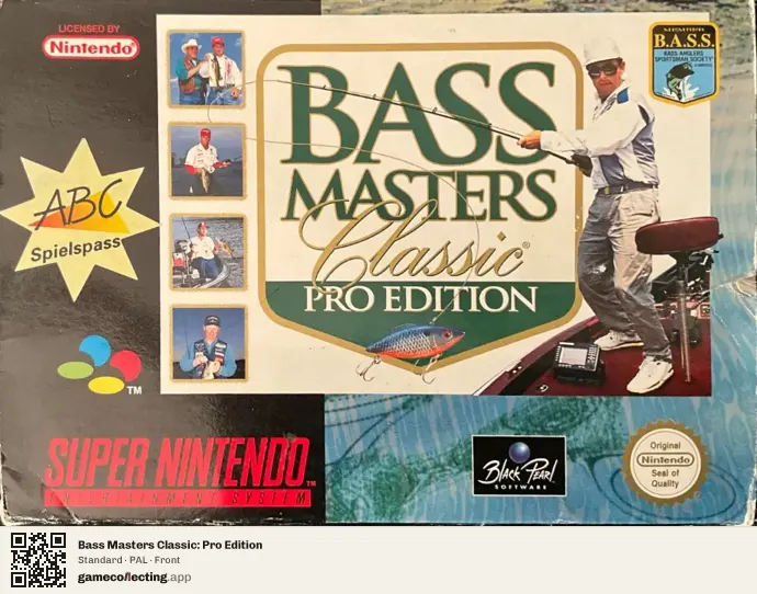 Bass Masters Classic: Pro Edition Super Nintendo Entertainment System, PAL box front