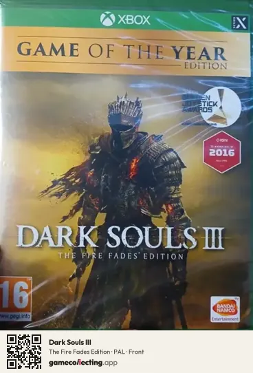 Dark Souls III Xbox One, PAL box front