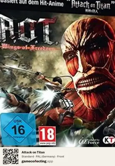 Attack on Titan Xbox One, Germany box front
